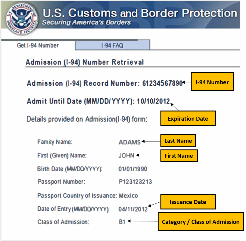 us citizen travel history cbp